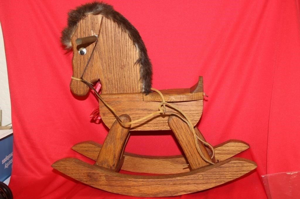 A Wooden Rocking Horse