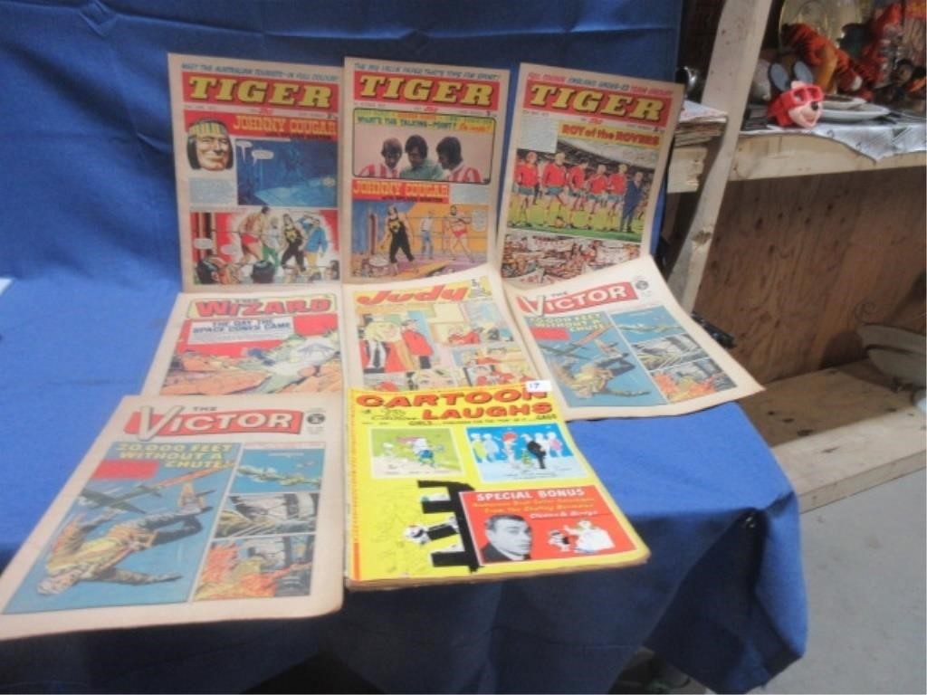 vintage news papers and comics