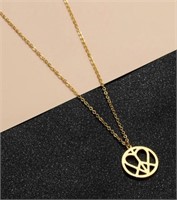 "Heart In Peace" Pendant Necklace