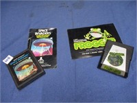Atari games Frogger Space invaders with booklets .
