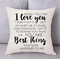 VEEMIZO 1PC "The Best Thing" Cushion Cover