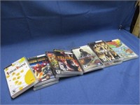 Game cases with manuals .