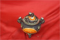 An Early Japanese Two Handle Miniature Censer