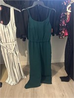 Le Chateau Green Jumpsuit Med
