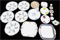 Shelley China Plate lots & Royal Daulton minature