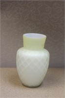 Antique Satin Glass Mini Vase