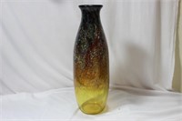 A Molly Barnes Signed Artglass Vase