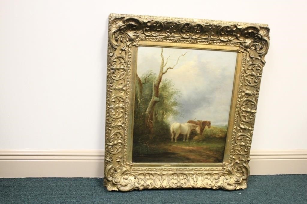 A Beautiful Framed Horse Painting