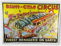 1965 Circus Print Clyde Beatty-Cole Bros