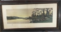 1893 Colored Etching Period Frame
