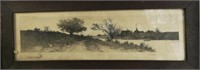 Ernest Christian Rost 1890 Etching Period Frame