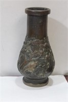 A Japanese Bronze or Metal Vase