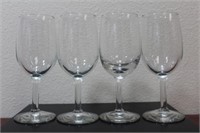 Lot of 4 Water or Wine Goblets