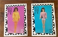 2 Original Barbie 65' & 69' Trading Cards