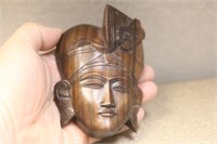 Well Carved Oriental Wooden Face