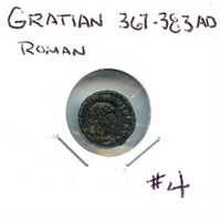 Ancient Roman Gratian: 367-383 AD - Bronze
