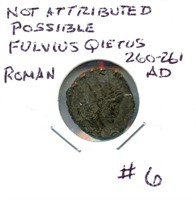 Ancient Roman: Not Attributed - Possible Fulvius