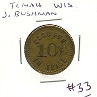 J. Buschman (Tomah, Wis.) 10¢ in Trade