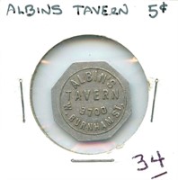 Albins Tavern (3700 W. Burnham St.) Good For 5¢