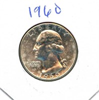 1960 Washington Uncirculated Silver Quarter