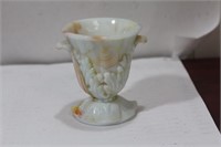 A Vogue Marbled Glass Toothpick Holder