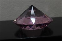 A Diamond Form Glass Paperweight