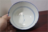 A Signed Antique Chinese Blue and White Bowl