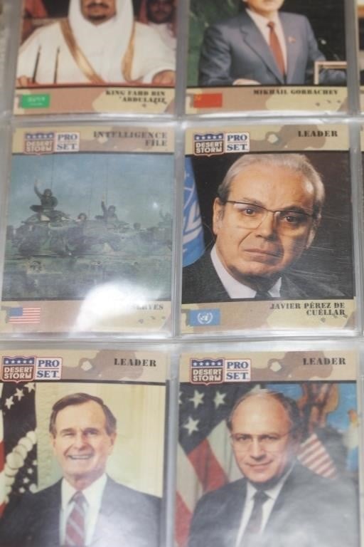 Approximately 300 Desert Storm Trading Cards