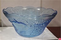 A Large Ice Blue Center Bowl