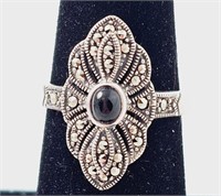 .925 Black Onyx Ring