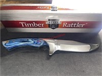 Timber Rattler Custom Steel Hunting Knife (living