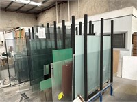 Steel 8 Bay Vertical Glass Storage Rack
