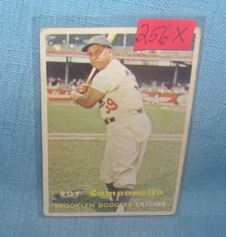 Roy Campanella 1957 Topps baseball card