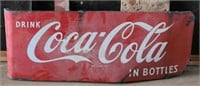 Vtg Coca-Cola Metal Sign (43"×17")