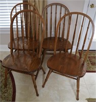 4PC Windsor Spindle Back Chairs
