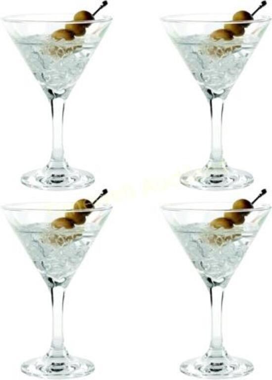 Cristar 8oz Martini Glasses Set  Glass