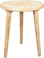 Wooden 3-Leg Table - End/Coffee Table 18x22