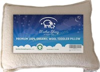 Organic Wool Kids Pillow  Travel  14x19