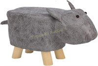 Animal Ottoman PU Leather  Solid Wood Support