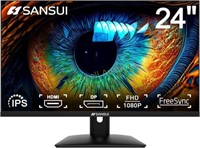 SANSUI 24 IPS Monitor FHD 1080P 75Hz HDR10
