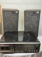 Vintage AM/FM CASSETTE Record Player Amplifier
