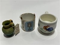 3- Italian small pottery ceramic porcelain cup,