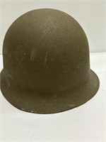 M1 steel helmet with chinstraps
