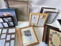 Lot of picture frames most  8”x10” or larger -