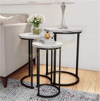 Home Nesting Tables (D) 17.75x (H) 25  White