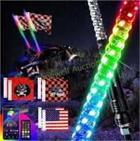 2FT AUTOOMMO LED Whip Lights  Pack of 2