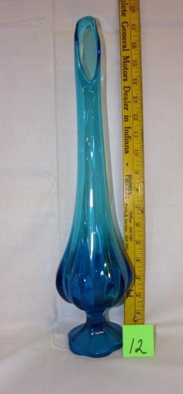 nice blue glass vase
