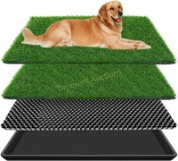 VKMUOI Dog Grass Pad with Tray  Indoor Potty Tray