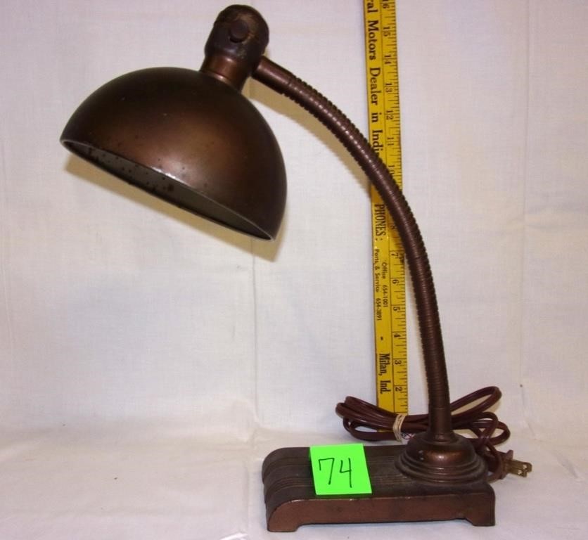 metal goose neck desk lamp