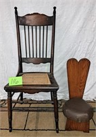 oak kitchen chair-small chair